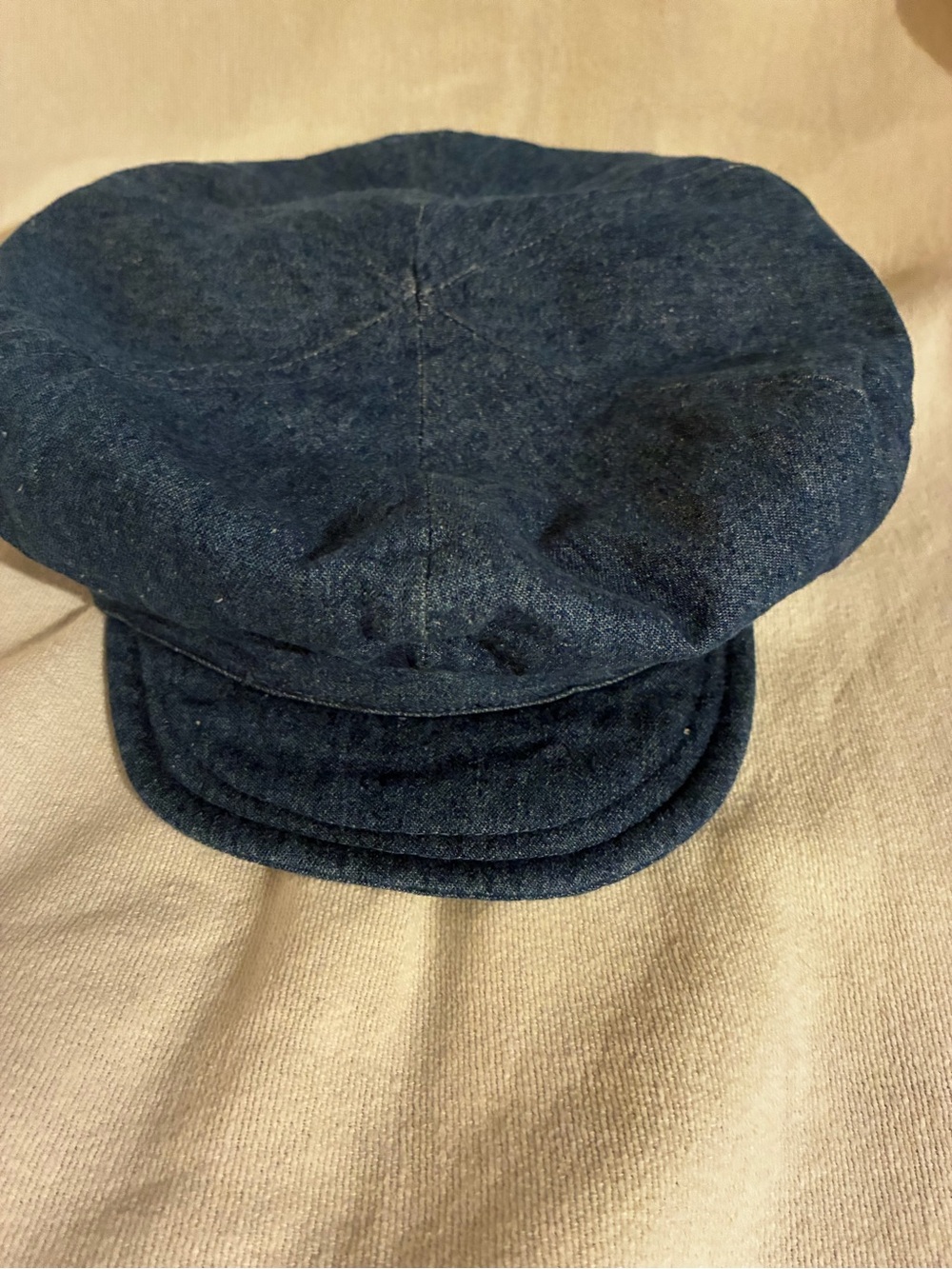 First Issue Denim Newsboy Style Beret Cap